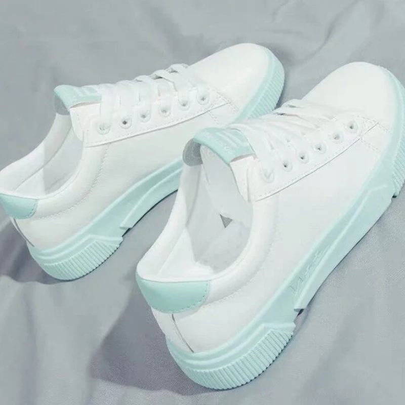 

Женские кроссовки на плоской подошве, женские туфли на шнуровке с круглым носком, женские лоферы на шнуровке, новый дизайн 2021, универсальная...