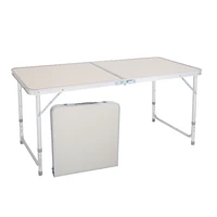 outdoor portable multipurpose folding table 120 x 60 x 70 4ft portable multipurpose folding table white