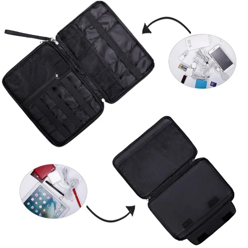 

Fireproof Document Bag Tote Bag Tote Bag Cash Bank Card Passport Valuables Secure Storage Zipper Home Office