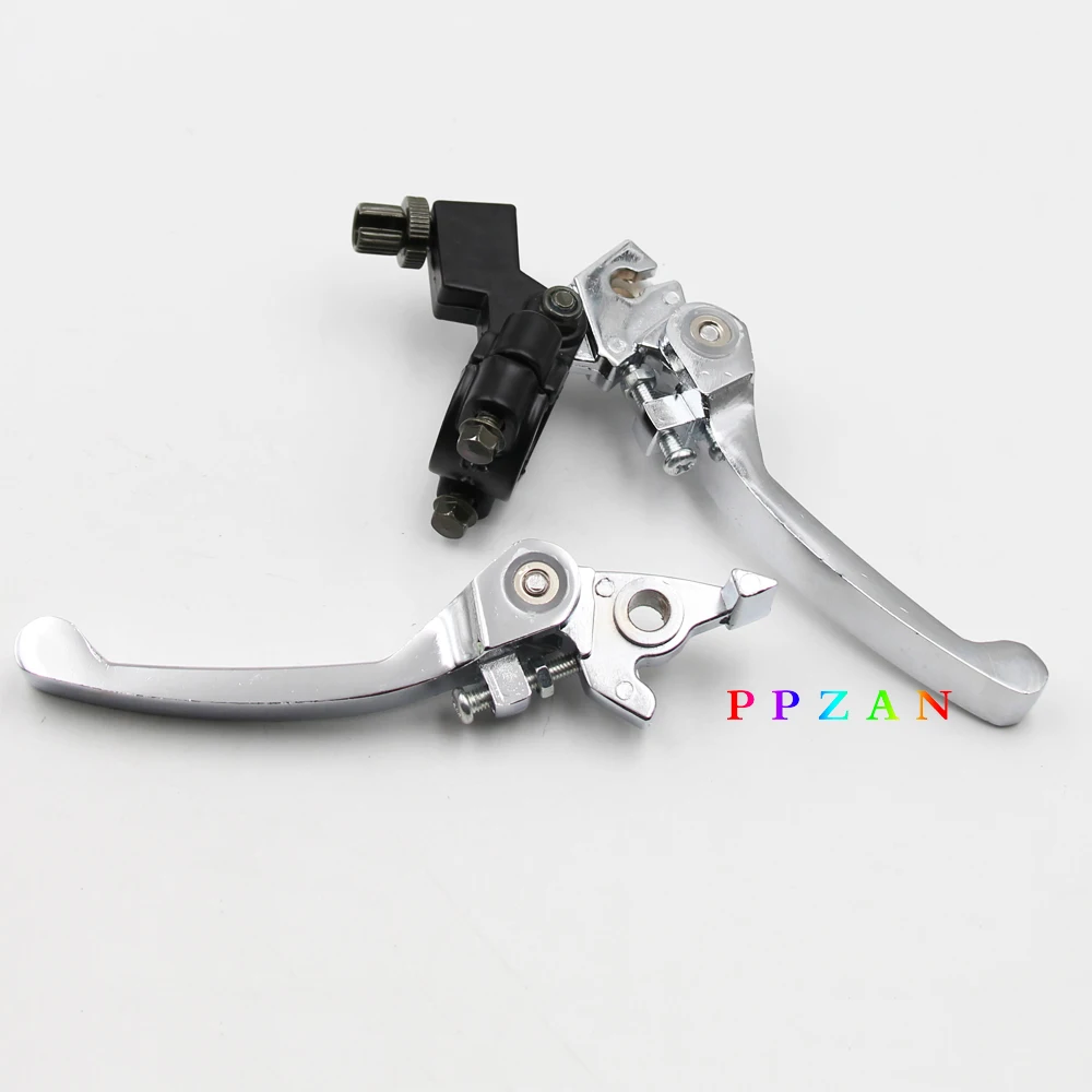 Сцепление складное серебристое двойного сложения с ручкой тормоза для