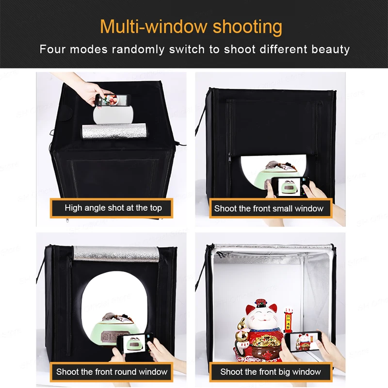 Lightbox коробка для фотографий настольная съемка складной студийный фото