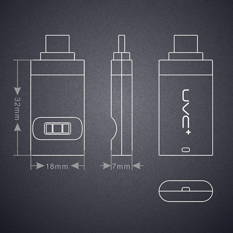 UVC светодиодный стерилизатор дезинфекция портативная бактерицидная