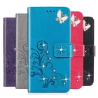 Кожаный флип-чехол с 3D бриллиантами для Wiko Y81 Y80 Y70 Y62 Plus Y61 Y60 Y51 Y50