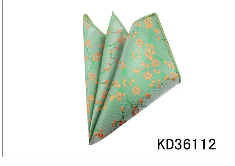 KD36112 Модное цветочное карманное квадратное для мужчин и женщин полотенце для сундуков носовые платки для джентльменов мужские костюмы платок мультяшное карманное полотенце - Цвет: KD36112