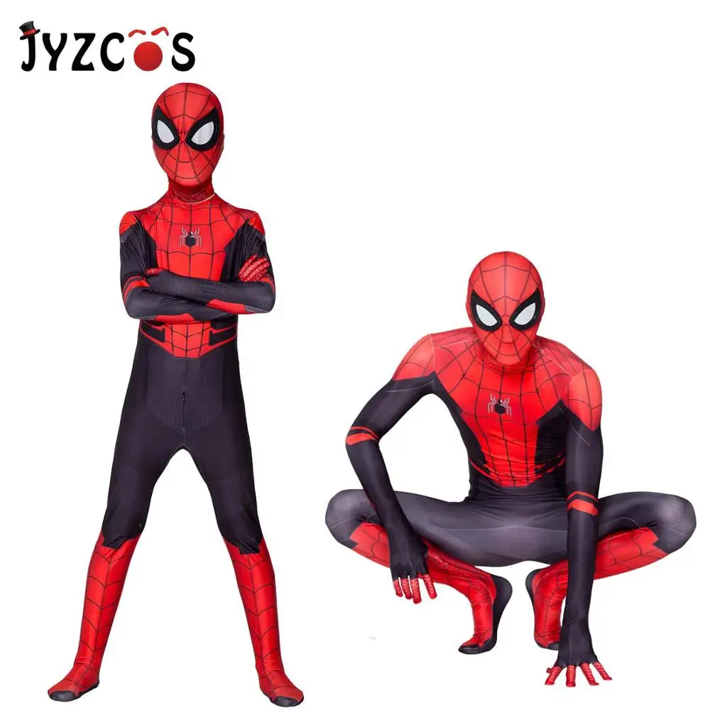 JYZCOS/Детские костюмы на Хеллоуин с человеком пауком костюм для косплея вдали от