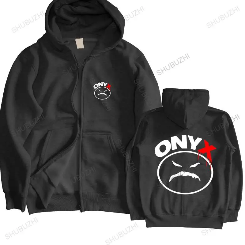 

homme cotton hoodies zipper Man black zipper hoody New ONYX Bacdafucup Rap Hip Hop Music drop shipping