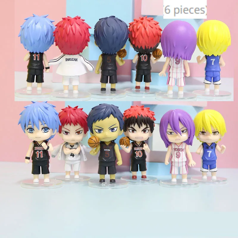 

6pcs/Set Kuroko Tetsuya Figure Kuroko's Basketball Daiki Kise Ryota Kagami Taiga Action Figurine Model Toys