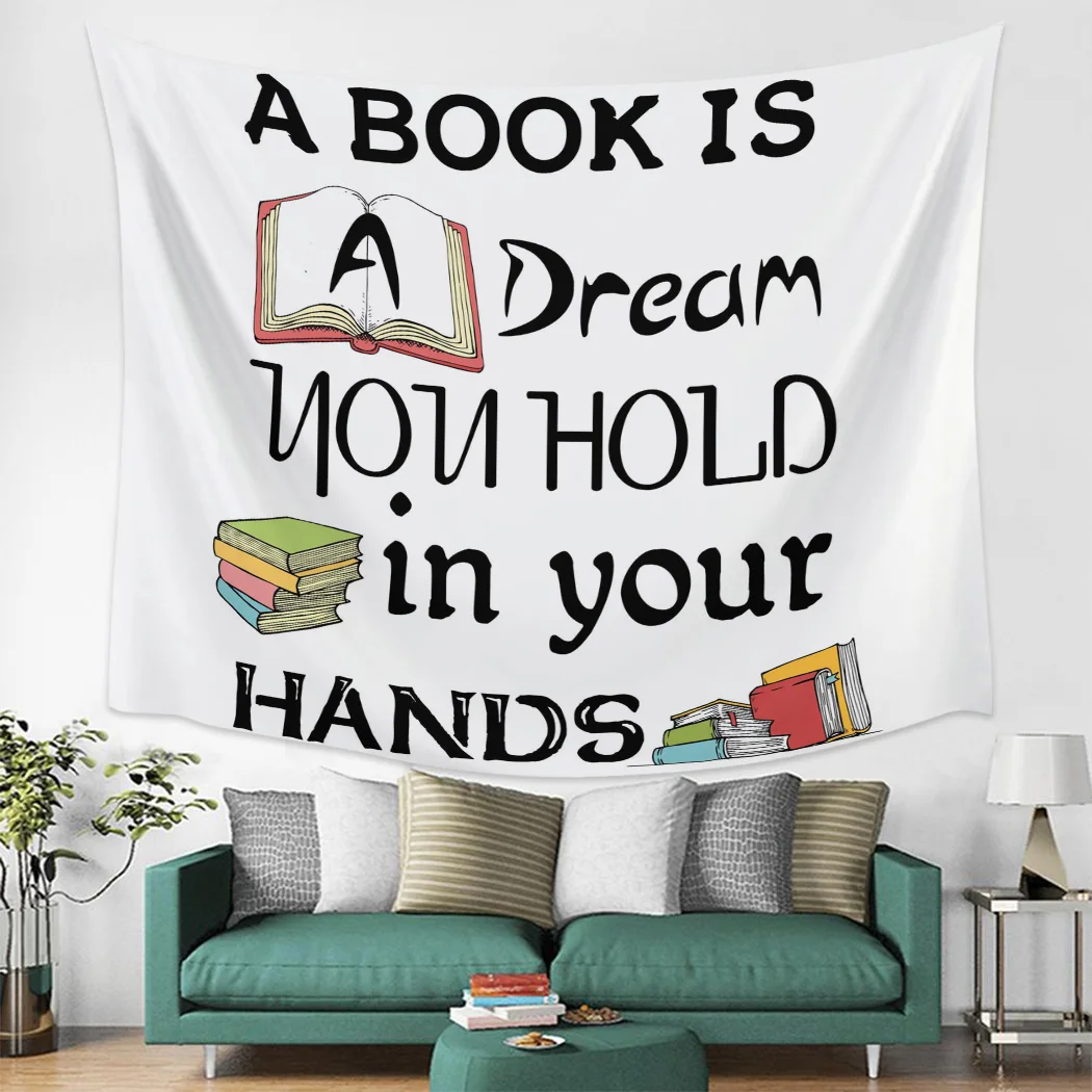 

Text Book Wall Tapestry Home Decoration Wall Hanging for Bedroom Living Room