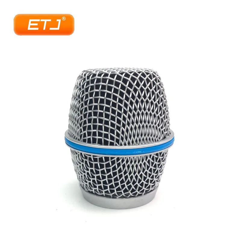 Silver ETJ 2шт Beta87A решетка мяч для Shure шаровая Головка Замена бета 87A аксессуары - Цвет: Silver