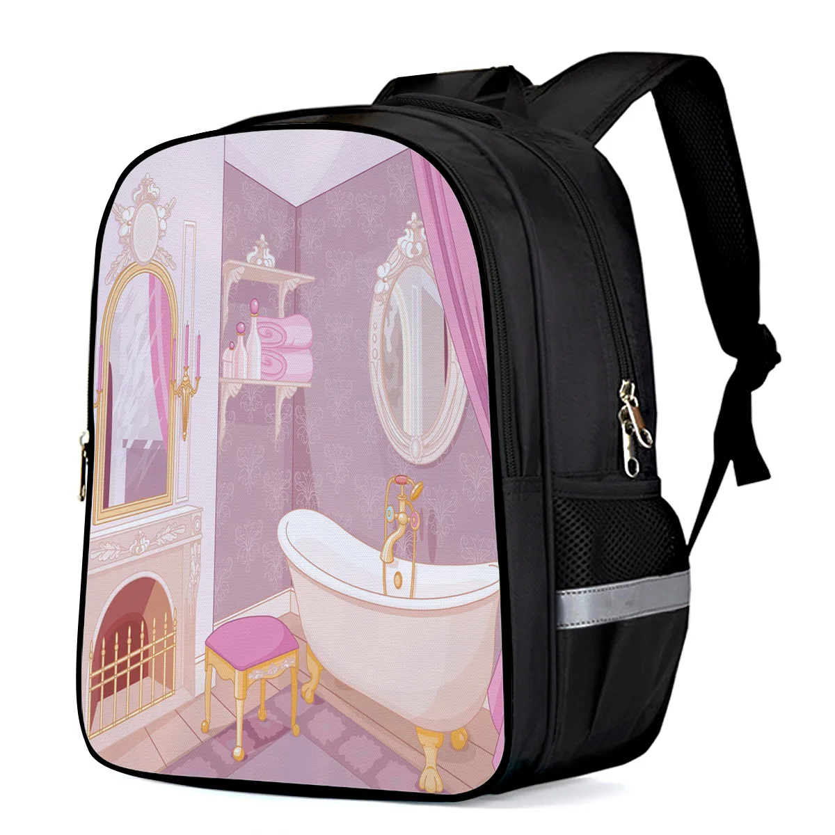 Рюкзак в стиле ретро для девочек с изображением автомобиля детский школьный