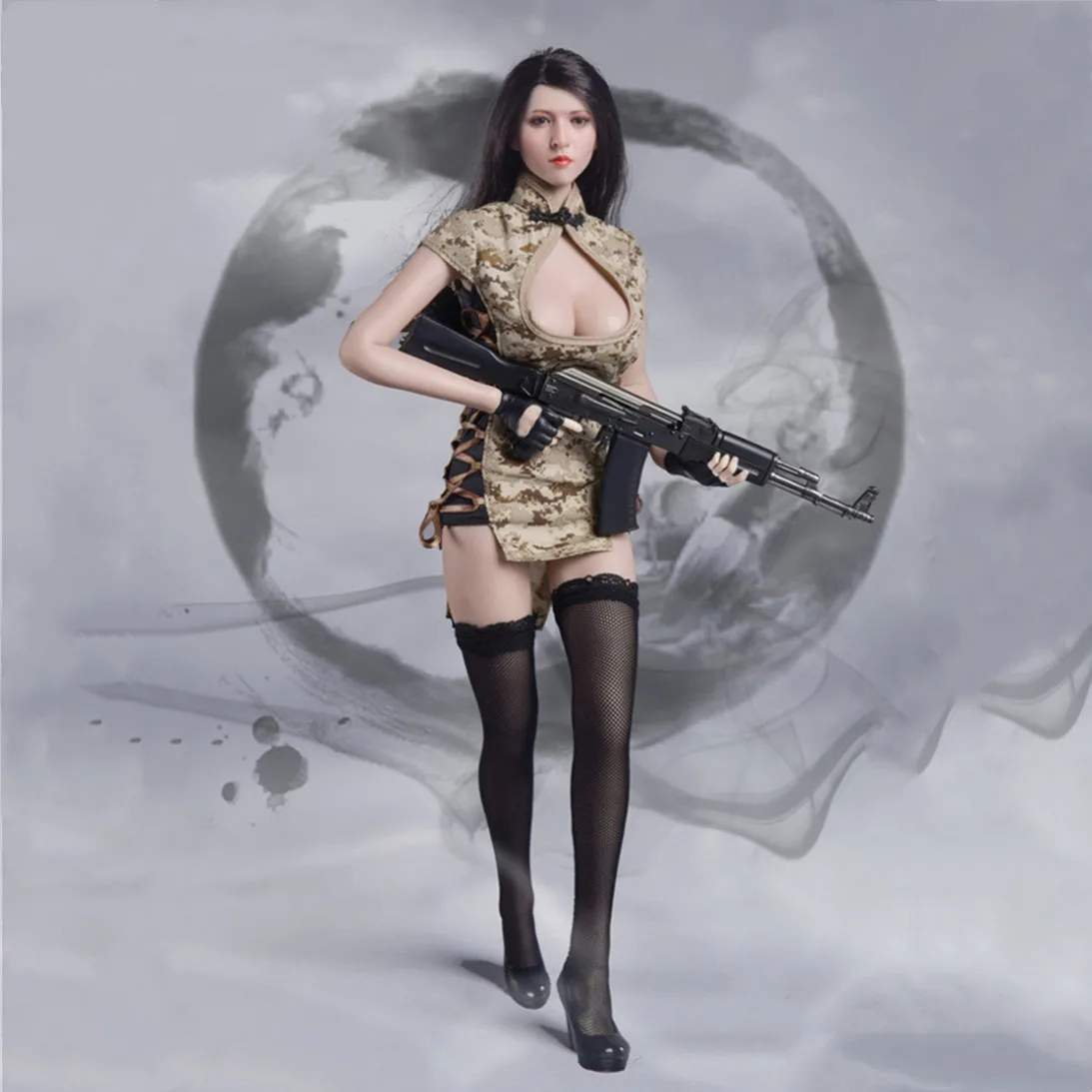 

Игрушка Fire Girl FG061, масштаб 1/6, китайский стиль, чонсам, боевая униформа для девушек, подходит для 12 дюймов, Женская фигурка тела