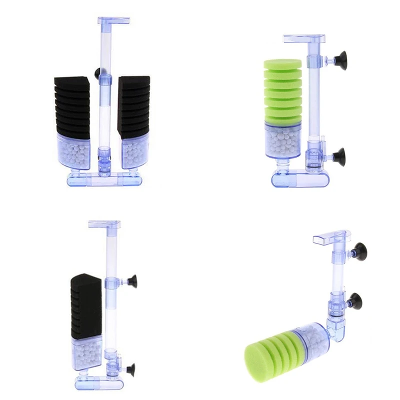 

Aquarium Sponge Filter Quiet Fish Tank Foam Filter 4 Styles Double/Single Foams Dropshipping