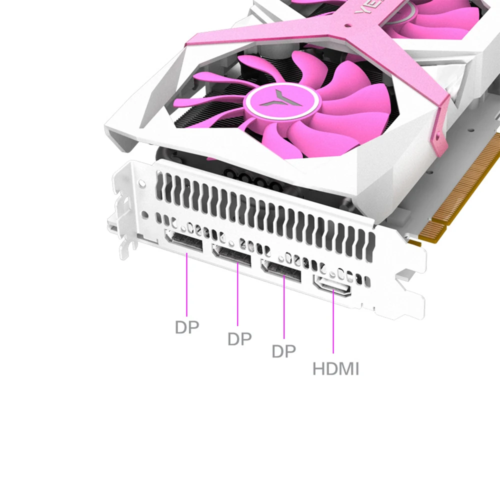 Yeston RX5700XT-8GD6 PA графическая карта Navi10 7m RDNA PCI Express 4,0 низкое энергопотребление GPU