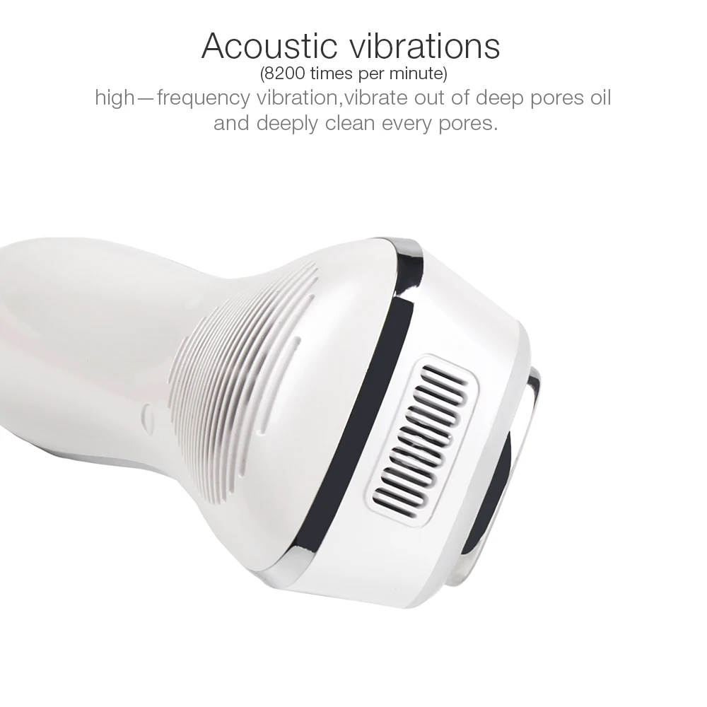 Ультразвуковой массажер для лица и глаз лед теплый цвет свет массажные