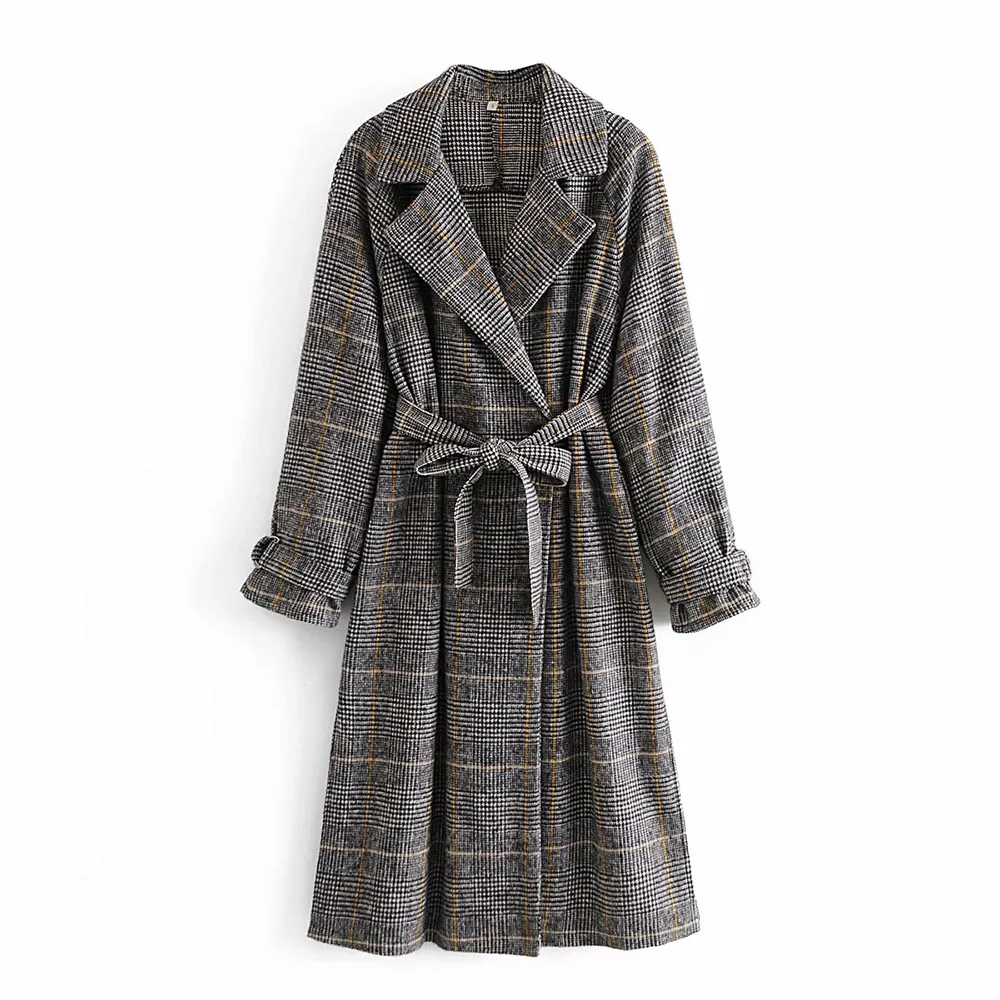

ZA 2021 European and American women's autumn and winter new style atmospheric casual style long coat jacket