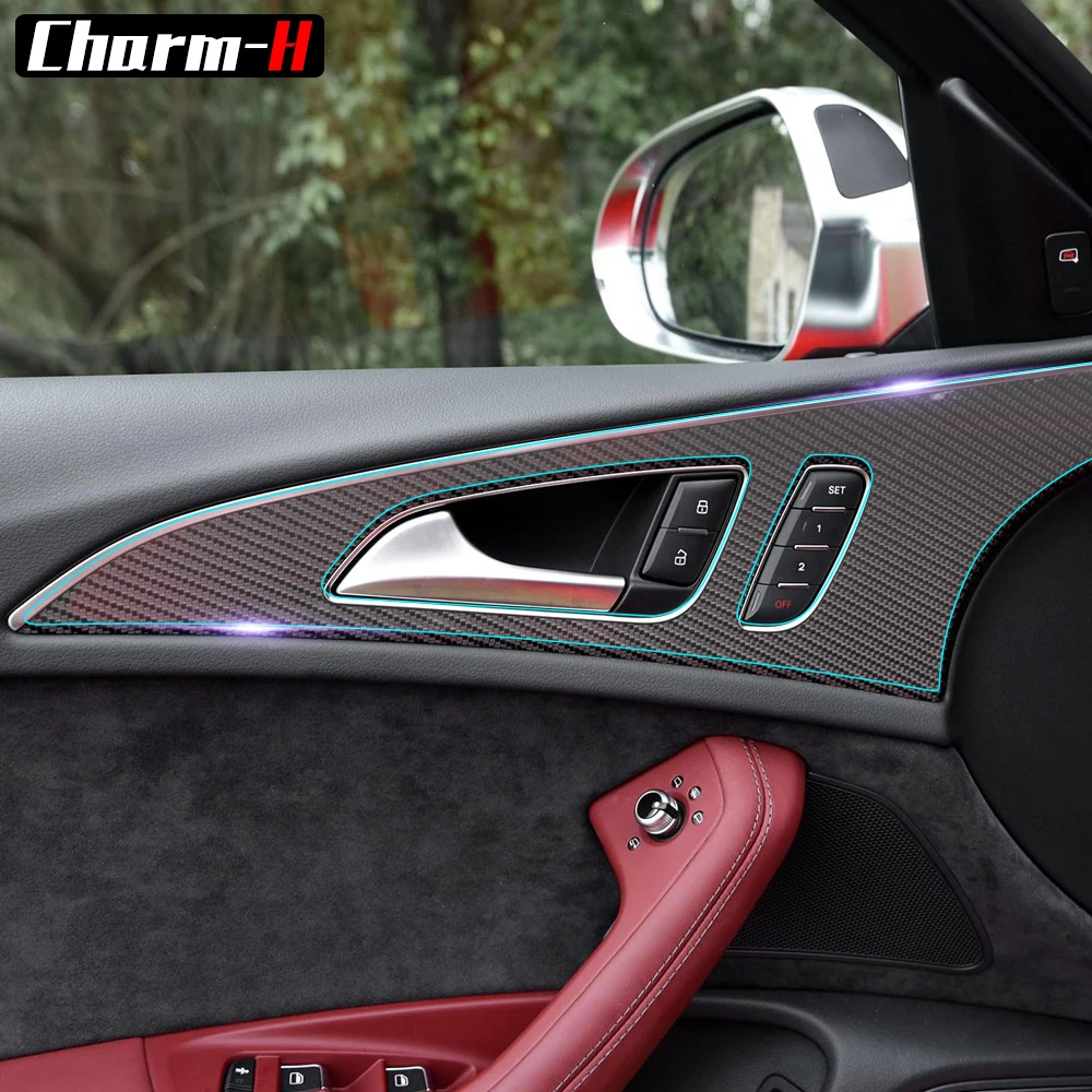 Для Audi C7 S6 2012-2016 автомобильный Стайлинг невидимая прозрачная центральная консоль