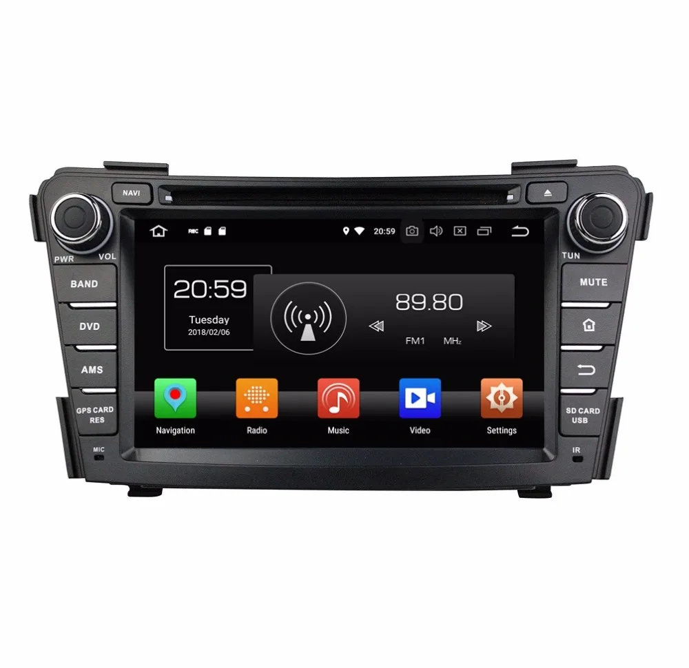 Автомагнитола для Hyundai I40 2011 2017 8 ядер 7 дюймов Android 9 0 GPS 4 Гб ОЗУ 64 ПЗУ | Автомобили и