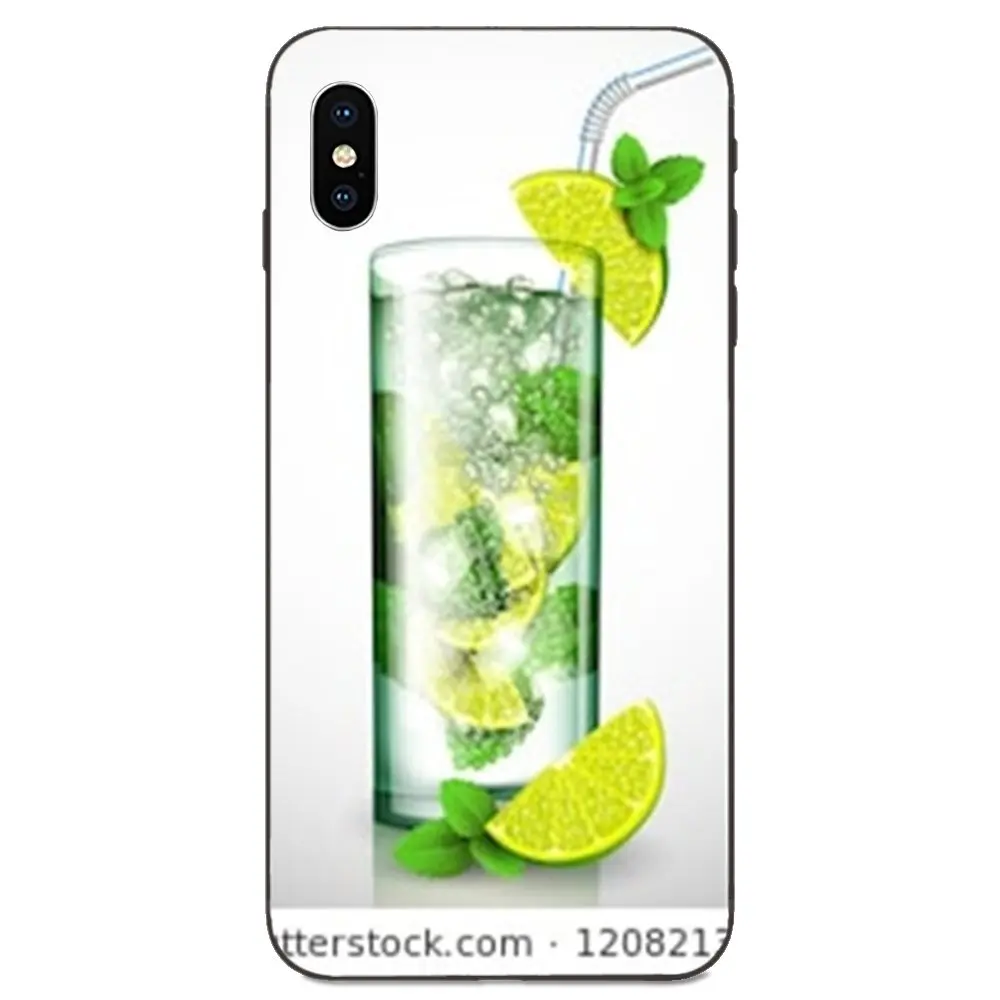 Модный чехол для телефона из ТПУ Apple iPhone 4 5 6 6S 7 8 11 Plus X XS Max XR Pro фрукты зеленый лимон