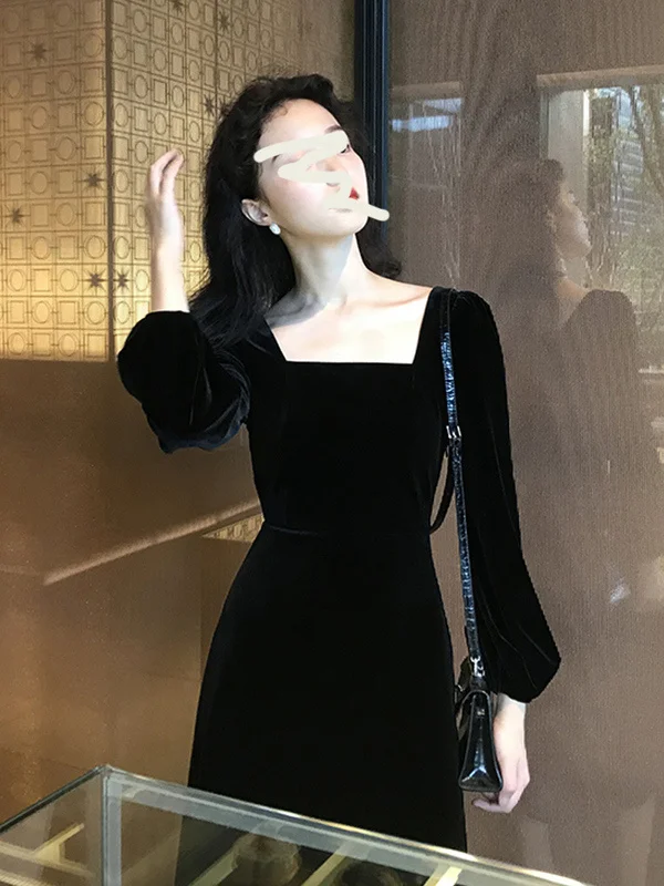 

CMAZ French Black Lamp Wick Pleuche Dress 2021 Early