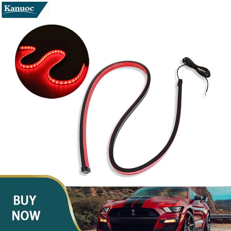 Гибкая светодиодная лента 90 см сигнасветильник лампа для безопасного вождения