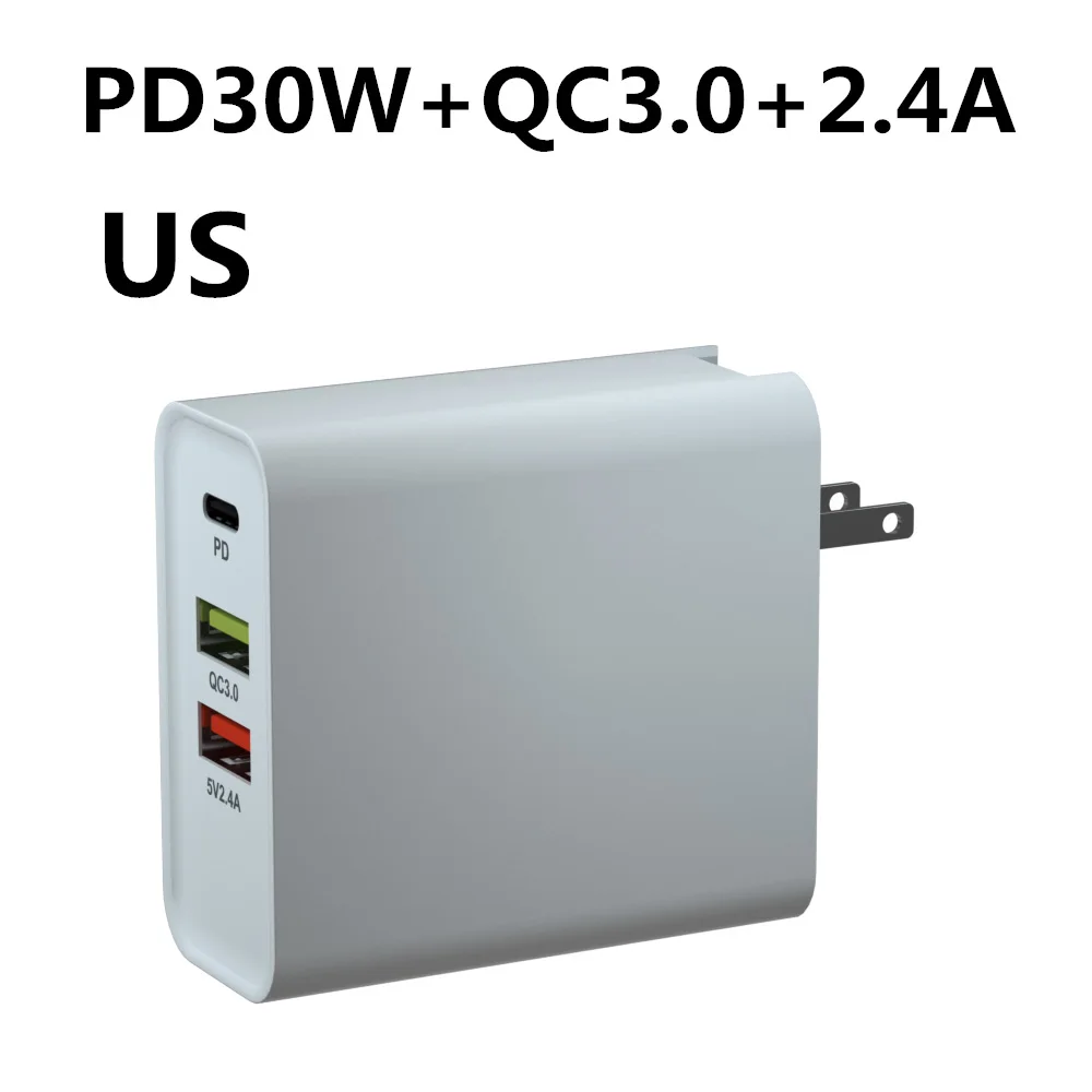 BL00523 4in1 USB зарядное устройство для macbook xiaomi huawei 65 Вт быстрой зарядки 5 V/3A PD3.0/PD2.0/FCP PD зарядное устройство адаптер EU/US перенапряжения Защита - Тип штекера: BL00523