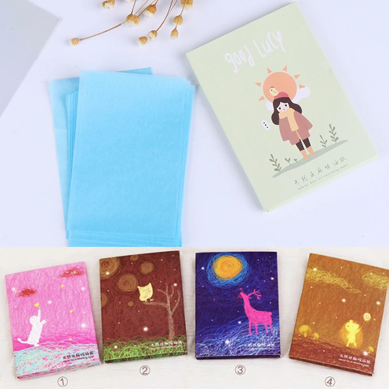 50 ⑤ кор. бумага для поглощения масла макияжа очищения лица впитывает увлажнение