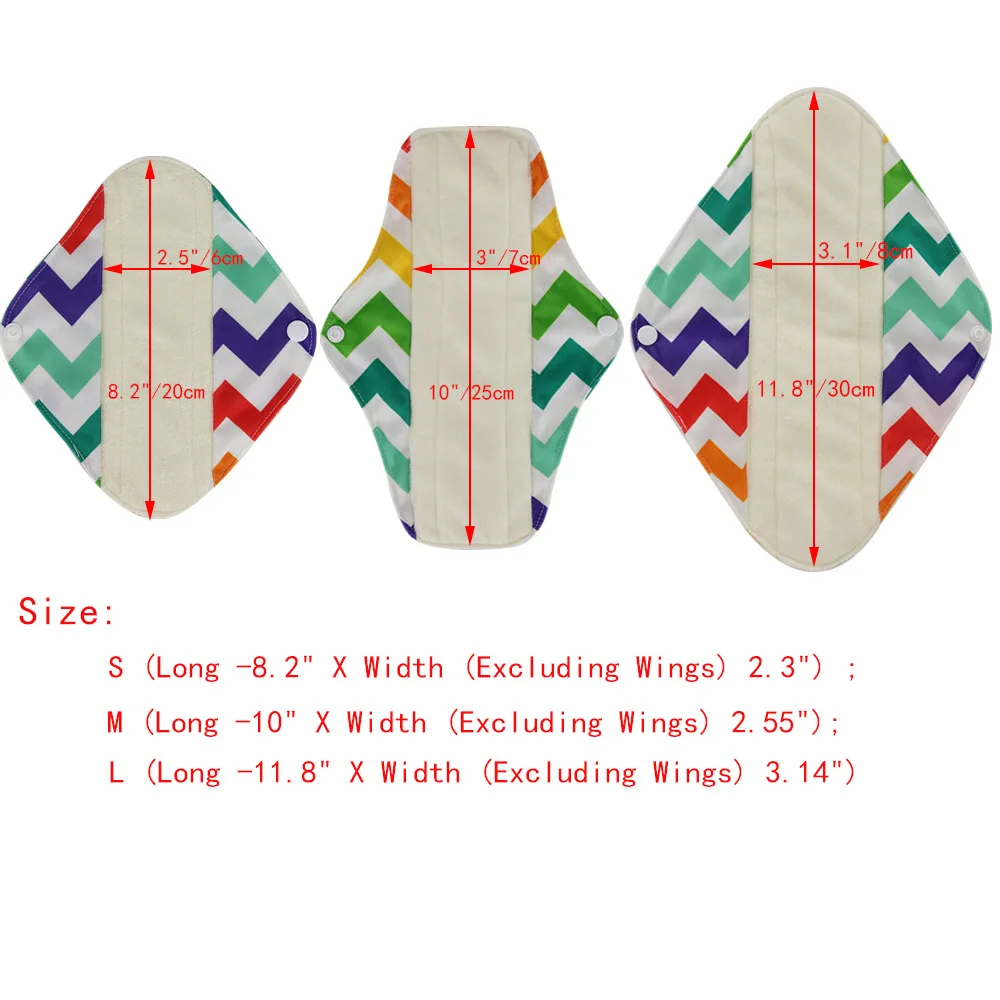 10 шт. Для женщин менструального колодки Многоразовые гигиенические салфетки