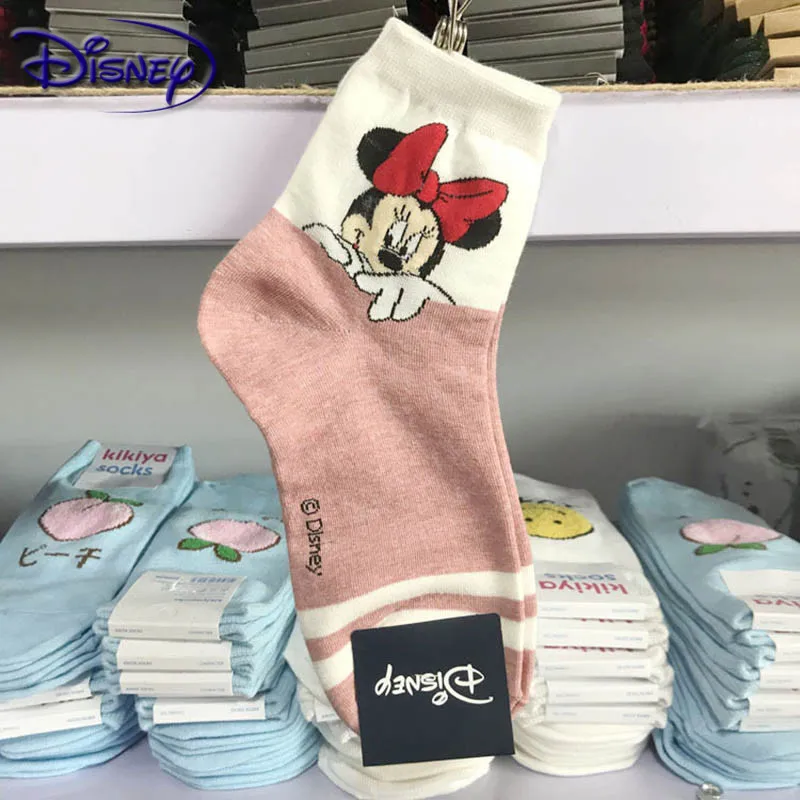 Хлопковые носки Disney с мультяшным стичем/Микки/Минни/Дональд Дак/Дейзи/Джуди