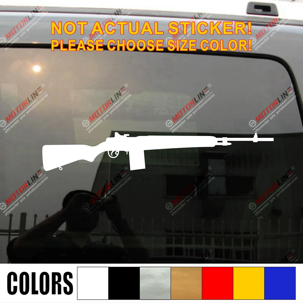 Автомобильная наклейка M1A виниловая пленка для ружья M2 M3 M1 M14 Vietnam WW2 выберите свой