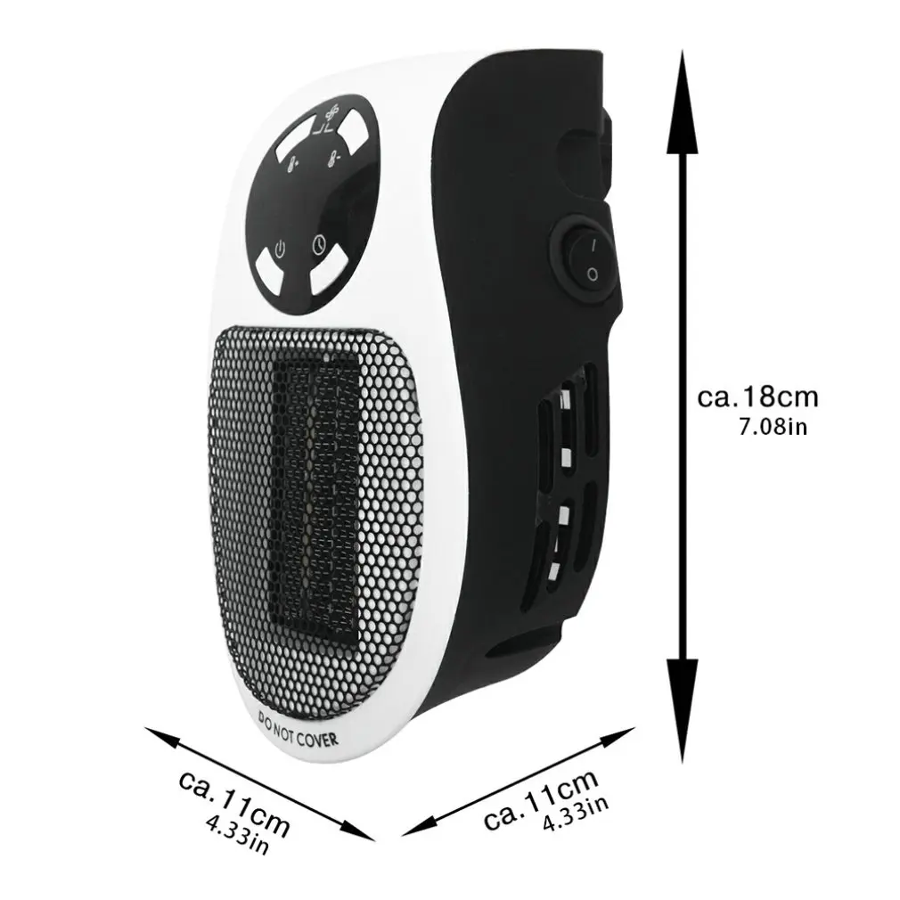 

110-220V Wall-Outlet Mini Electric Air Heater Powerful Warm Blower Fast Heater Fan Stove Radiator Room Warmer