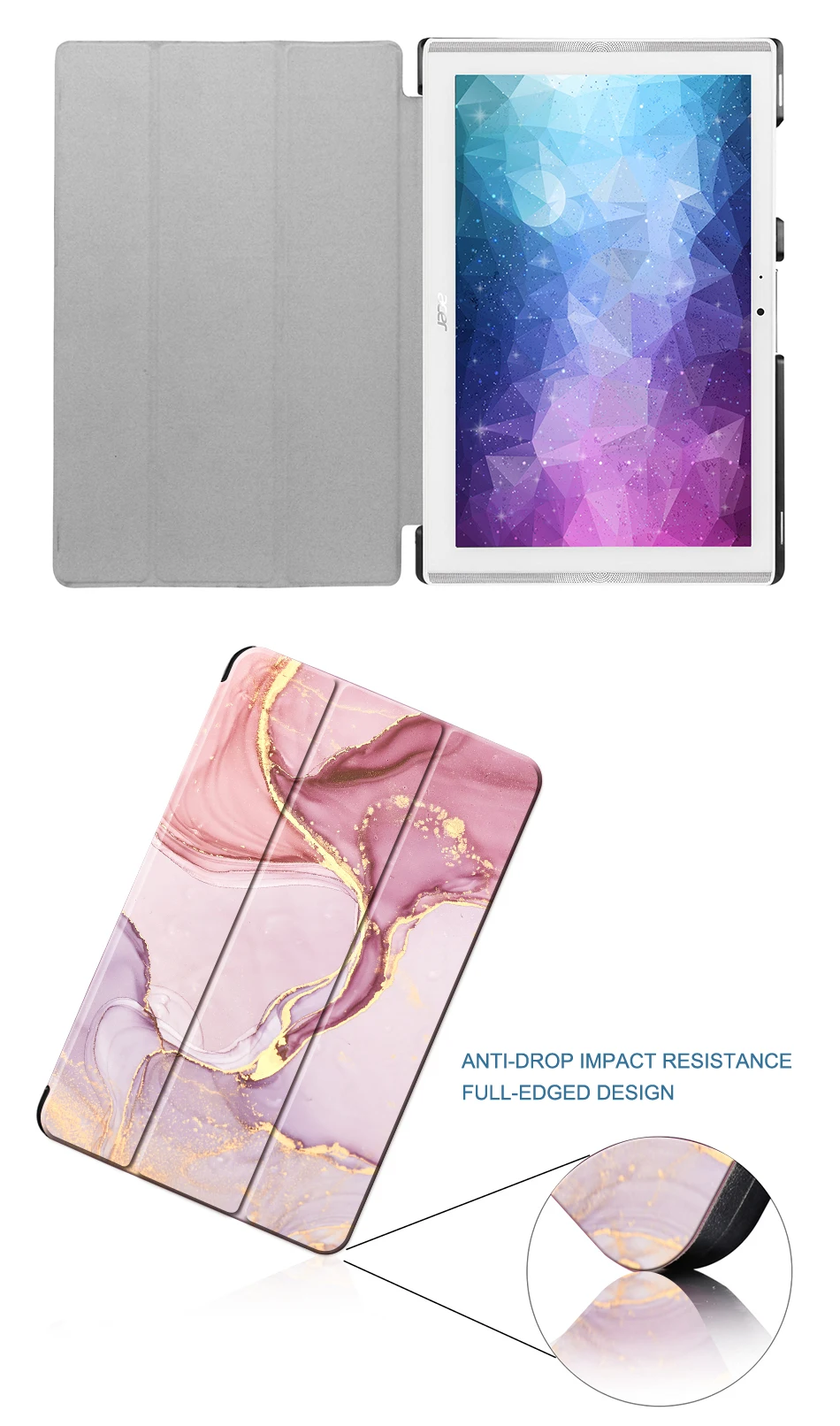 MTT из искусственной кожи чехол для acer Iconia One 10 B3-A40 Folio Smart Cover чехол для acer B3 A40 10,1 ''чехол-подставка