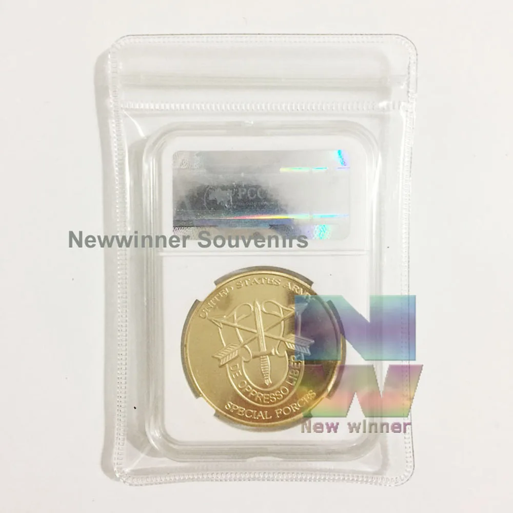 1 шт. 999 позолоченная монета американский вызов армия спецназ монеты с печатью