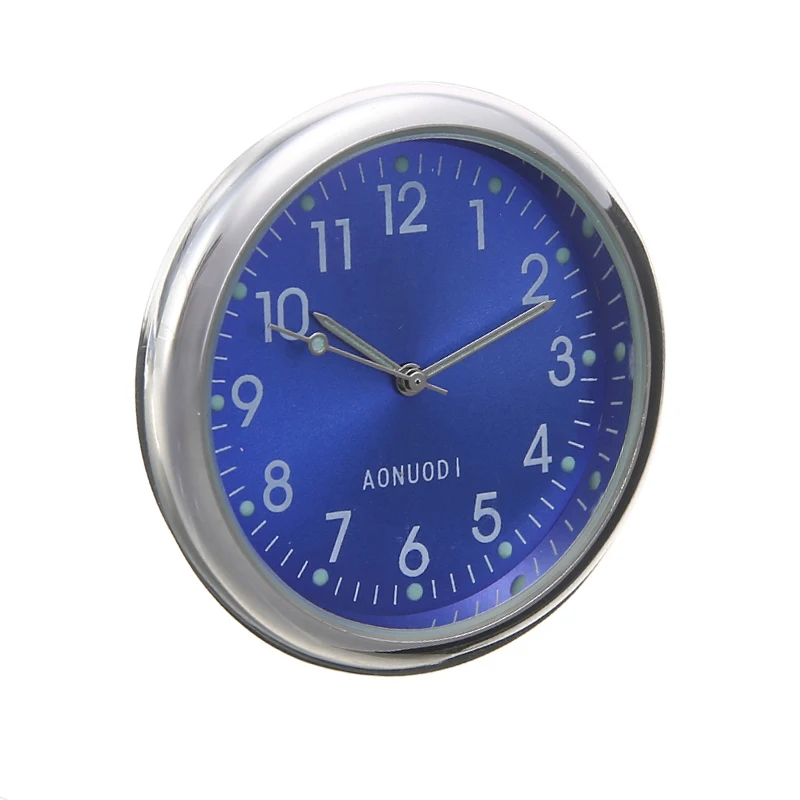 Mini Car Quartz Watch Desktop Car Decorating Stick-On Clock Car Air Vent Quartz Clock Watch Car Office Decorating Ornament