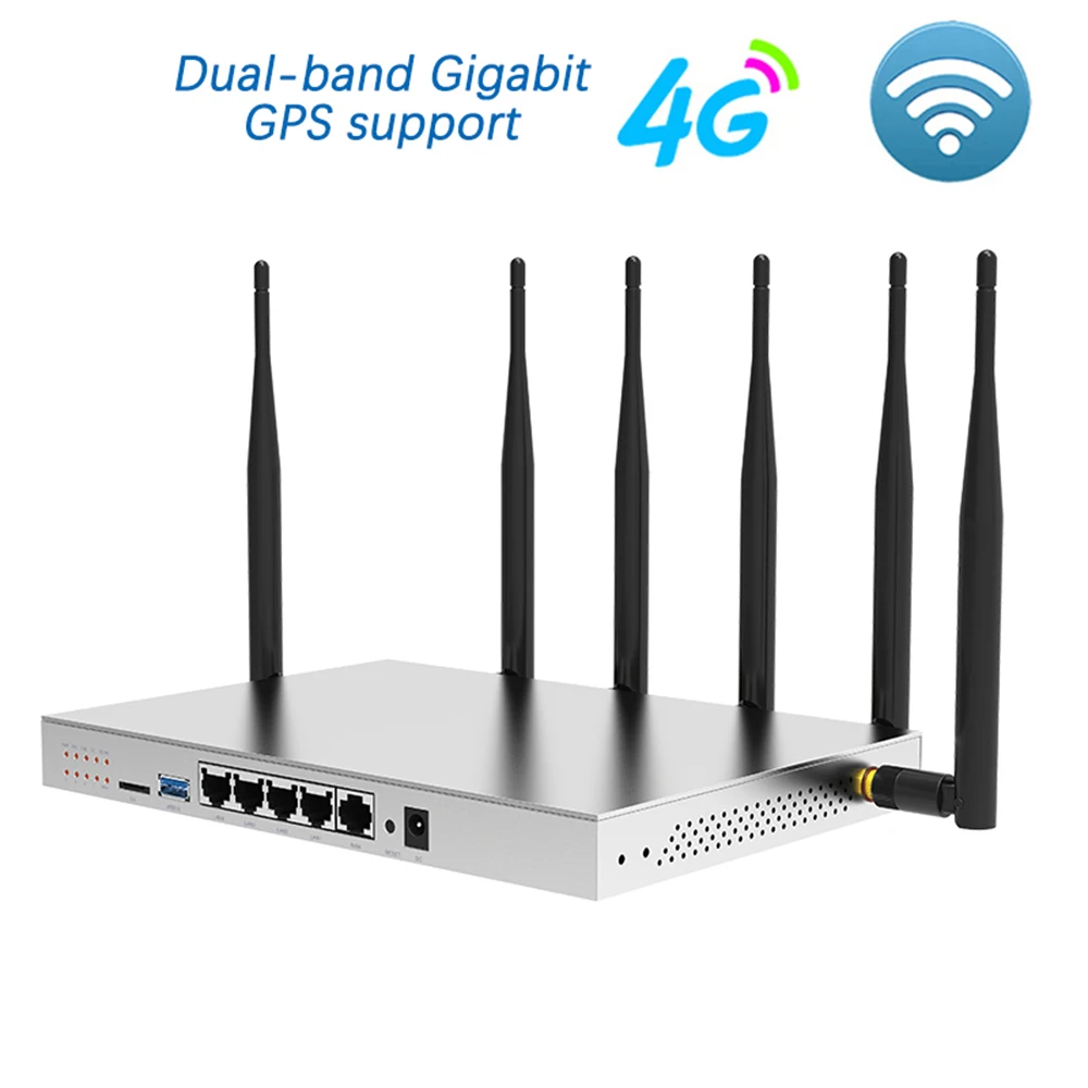 4G LTE Router AC1200Mbps Dual Band CAT4 Wireless Router Support VPN PPTP L2TP WiFi Gigabit Router with TF USB3.0 SIM Card Slot