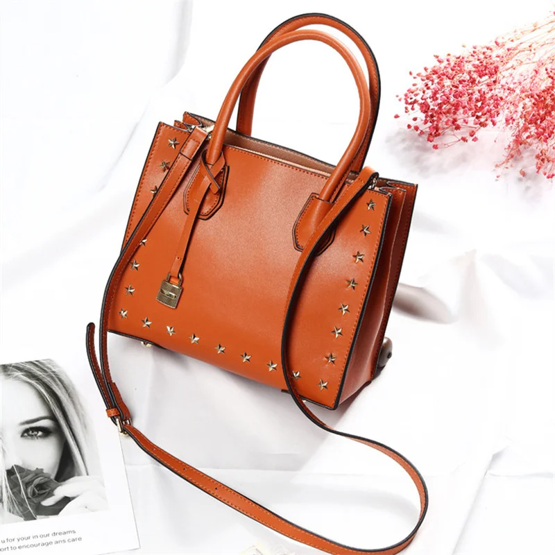 

Totes for Women 2021 New Fashion All Match Retro Single Shoulder Bag Ladies High Quality Split Leather Purses and Handbags Metis