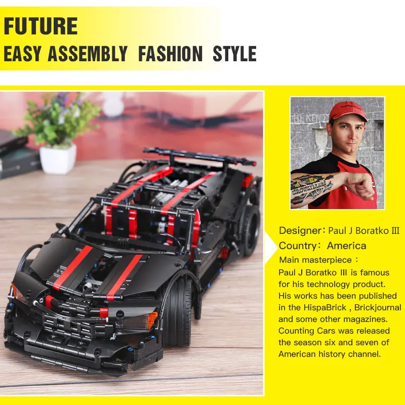 DHL XINGBAO 07003 MOC Technic автомобильные игрушки Assassin X19 Набор строительных блоков Кирпичи Модель автомобиля детские игрушки смешной Рождественский подарок