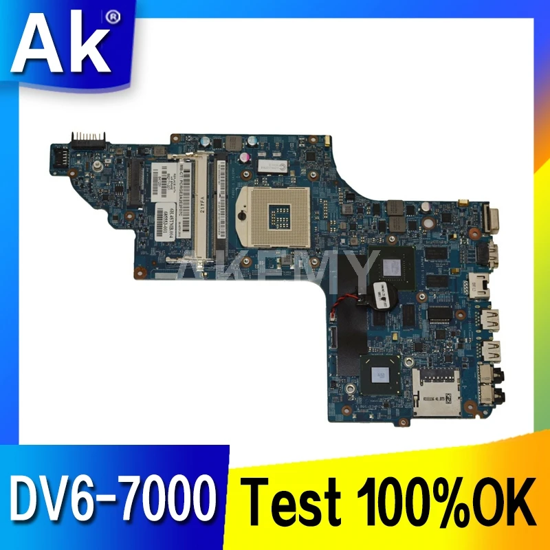 

Akemy 682174-501 682174-001 аккумулятор большой емкости 48.4ST06.021 PC материнская плата для ноутбука HP pavilion DV6 DV6-7000 основная плата HM77 GT650M 2GB видеокартой