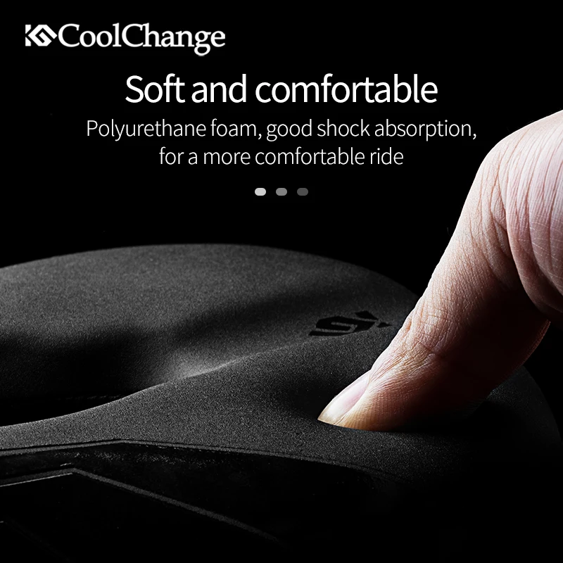 Велосипедное седло CoolChange накладка на задний фонарь из ПВХ кожи