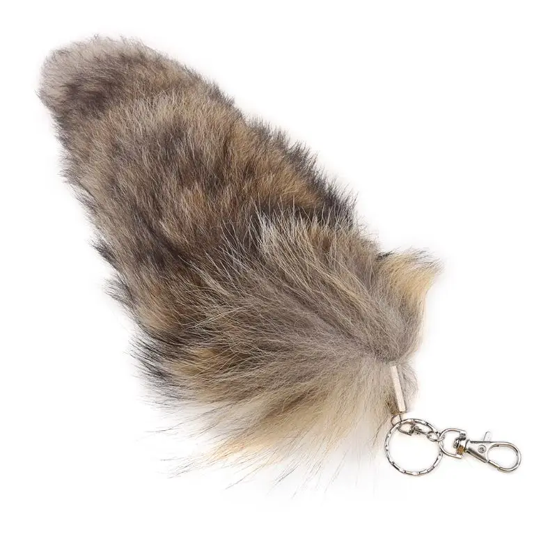 

Hot Large Tail Fur Tassel Bag Tag Keychain Strap Chain New W0YA