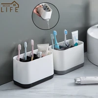 autonomous detachable toilet toothbrush and toiletries plastic desktop storage container household items bathroom accessories