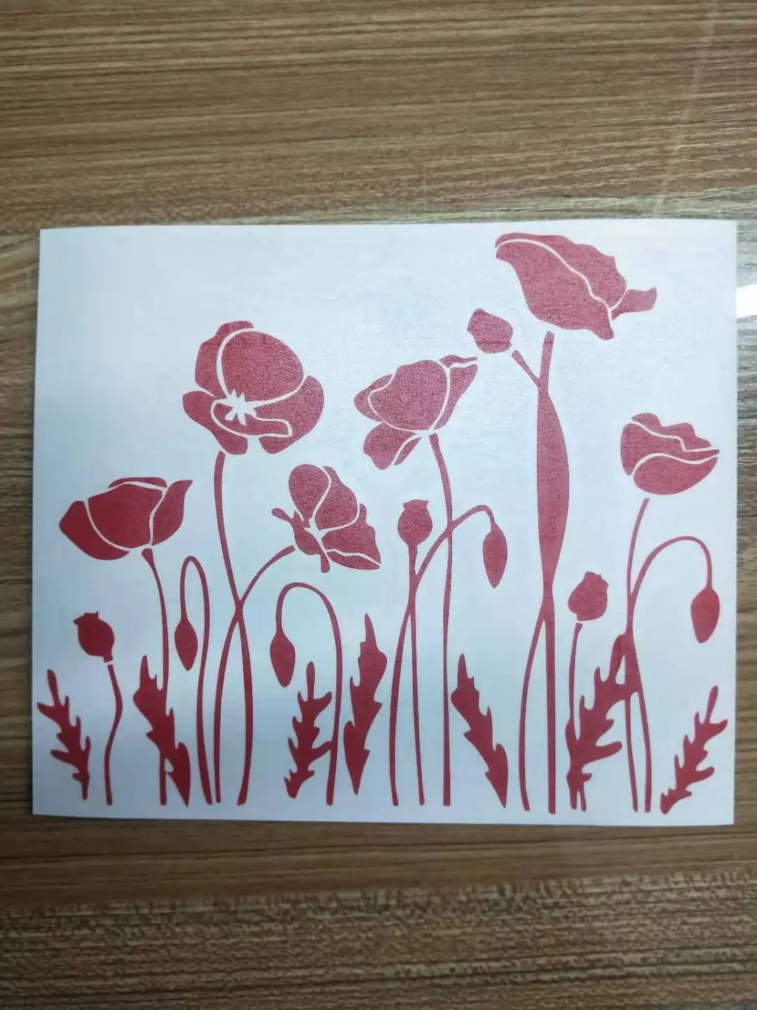 Poppy цветы наклейки для автомобиля красота искушение Декор Автомобиль Грузовик