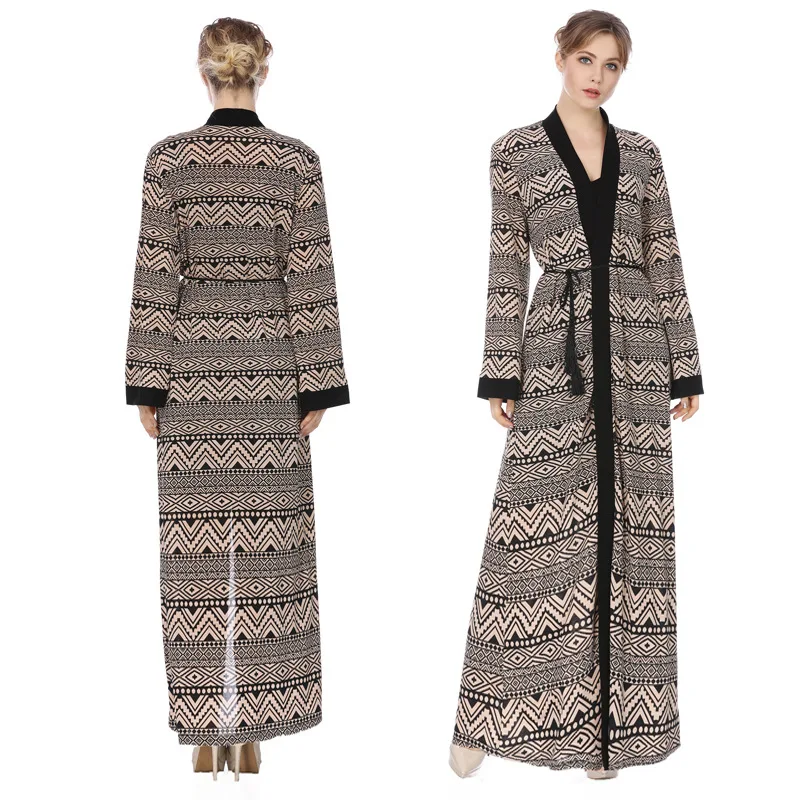 Женская одежда длинное кружевное пальто со вставками длинный халат Среднего