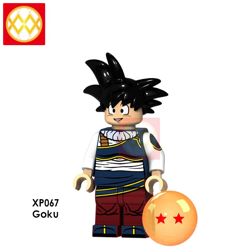 XP064 Goku Dragon Ball Z строительные блоки Гоку Вегета Мастер Роши криллин стволы супер Saiyans Аниме Коллекция игрушек для детей Подарки - Цвет: XP064 Goku