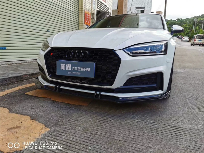 Передний диффузор из углеродного волокна спойлер для Audi A5 S5 B9 2017 2018 2019 2020 2021