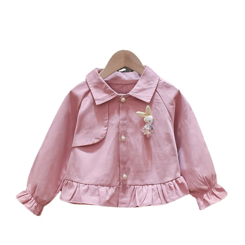 

Детское короткое пальто из чистого хлопка, осень 2021