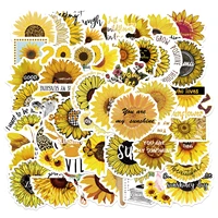 2550pcs sunflower stickers for computer car stationery helmet notebook scrapbooking material sun flower stickers aesthetic