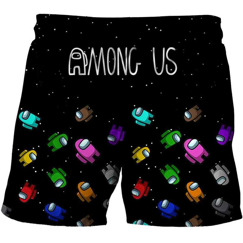 

2021 New Fashion Summer Children Shorts Among us For Boys Short leisure Kids Beach Short Casual Sports Pants Boys 4-14 Years