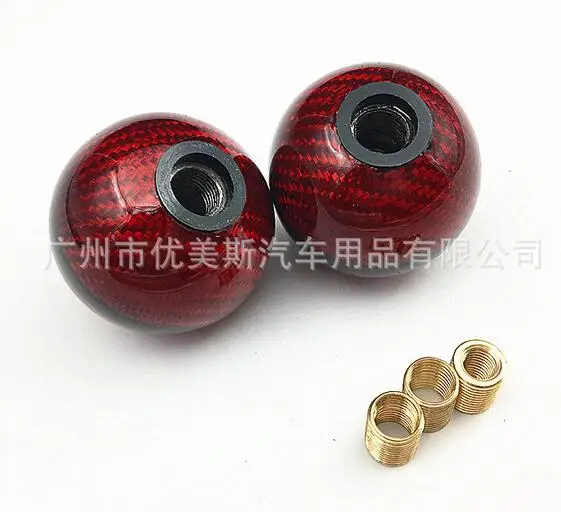 Натуральная ручка переключения передач из углеродного волокна MUGEN пригодная для