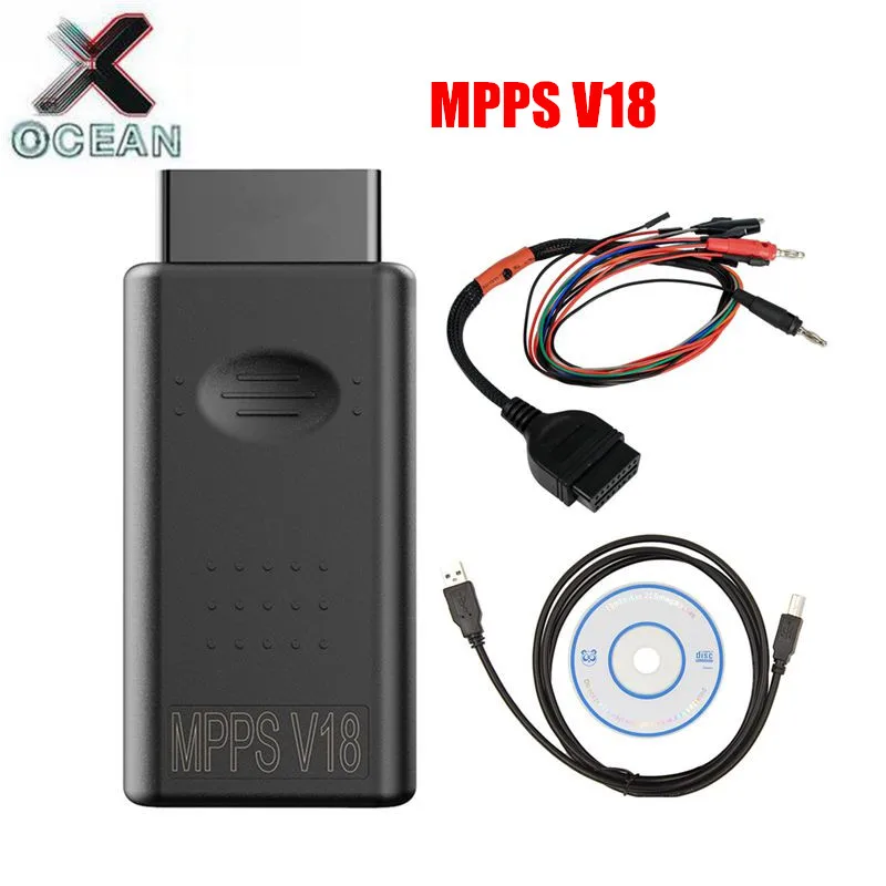Сканер MPPS V18 MAIN + TRICORE MULTIBOOT с пробным тросом Tricore и ECU для восстановления чипа