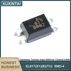 100Pcs/Lot EL817 (S1) (B) (TU) EL817 (S1) (B) Optoisolator Transistor Output 5000Vrms 1 Channel 4-SMD